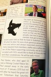 Tribute to staffie in match day programme
