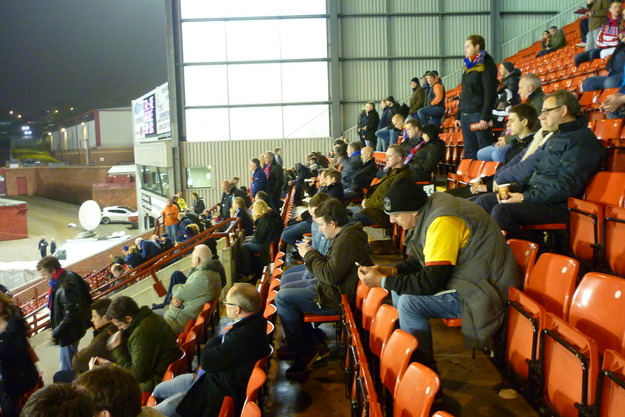 Some of the 469-strong Palace faithful that made the trip