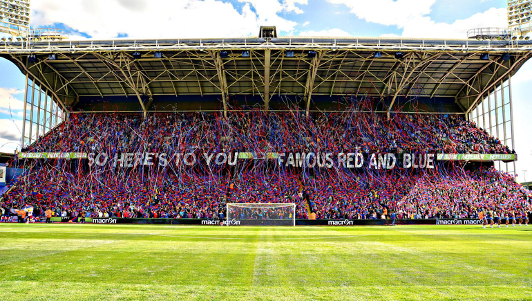 Holmesdale Road end at Selhurst Park (Photo: Andy Roberts)