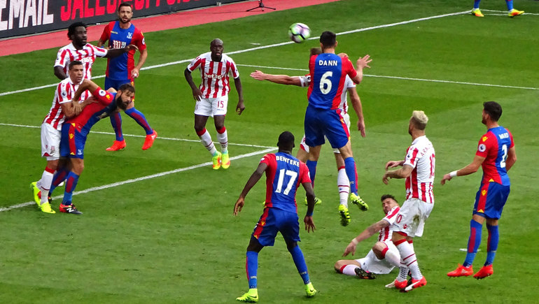 Captain Dann in the thick of it here and another goal to his credit against Stoke City