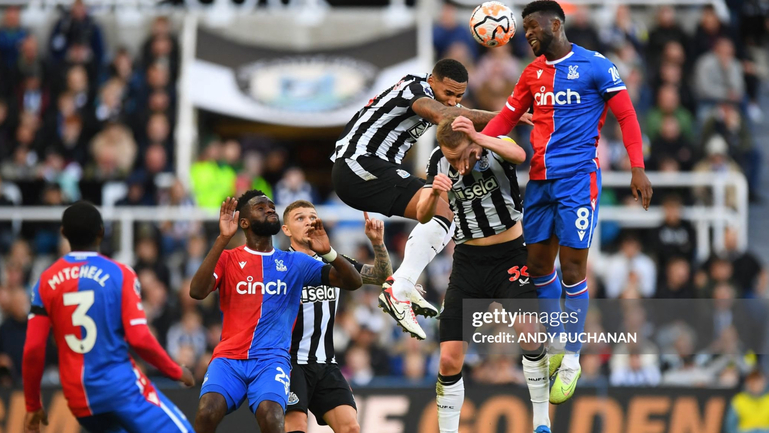 Match action during the game at St James' Park