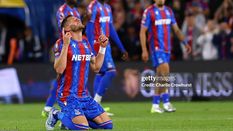 Joel Ward takes a moment to reflect before being substituted in his last game for the Eagles