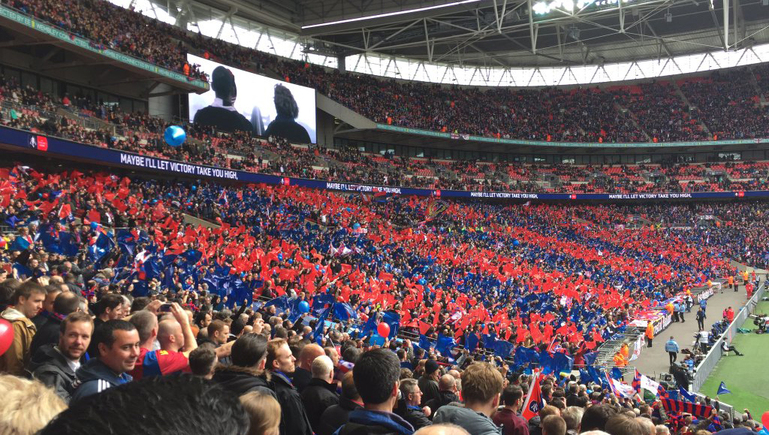 Wembley - sea of red and blue