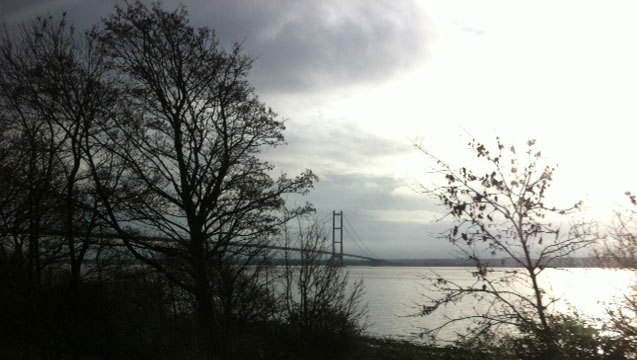 Humberside Bridge, seen from the train by travelling Palace supporters