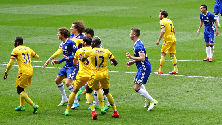 Relentless attacks from Chelsea but the Palace defence held firm after the only Blues goal