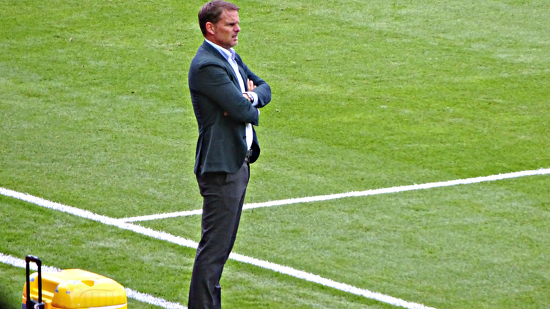 Suits you, sir? Frank de Boer looks on during his maiden Selhurst appearance.