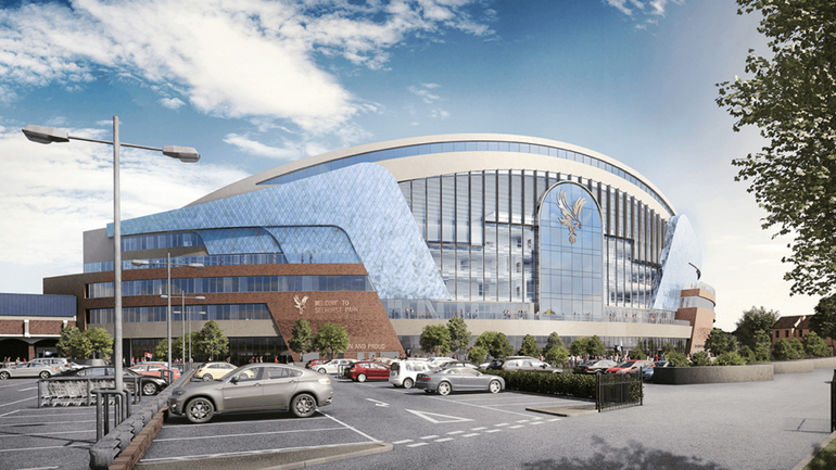 How the new main stand would look from the outside (Photo: Official Palace website)