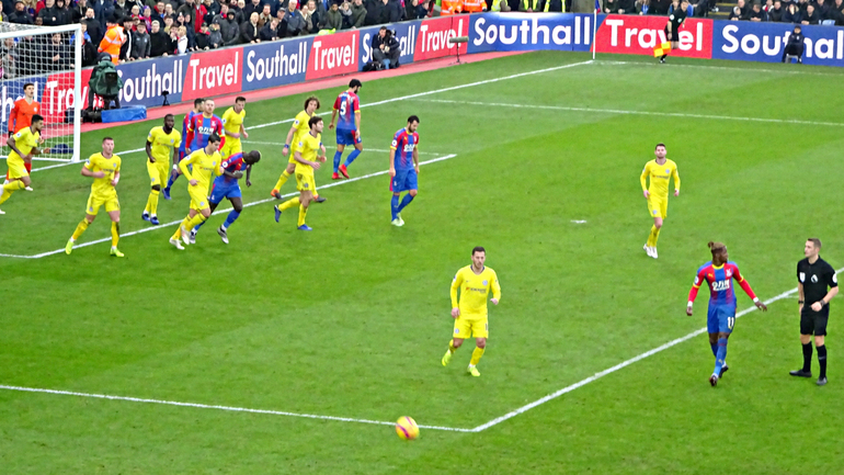 Eagles attack Chelsea in Holmesdale end in final minutes but it was too late.