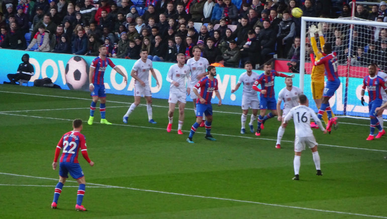 Benteke duels with the Sheffield Utd keeper but the elusive goals just wont come