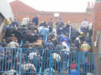 The Birmingham fans leave after fulltime