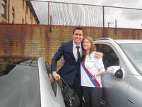 me and paddy, hes unbelievably gorgeous, such a nice guy