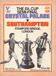 Palace v Southampton 1976 FA Cup semi-final programme