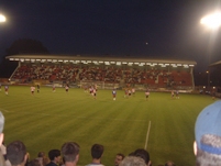General view of the match towards the end