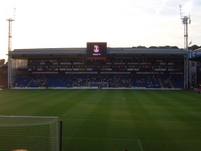 View of the Whitehorse stand with the new giant screen