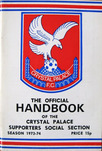 CPFC Supporters' Handbook 1973/74