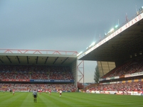 General view of the City Ground during the game