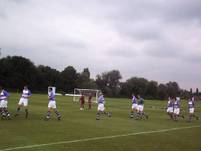 Reading players take to the pitch