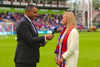 Mark interviews Kirsty on the pitch.jpg