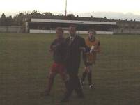 Alan Smith walks off the pitch after the game