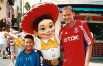 Matthecpal (right) with brother Stuart and "Jessy" at Disney Land, Florida 2001 
