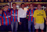 pint of mild and friends with Chris Kamara after being on Soccer AM earlier this season! 
