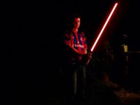 jcreedy with his lightsabre!