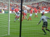Clinton Morrison on the attack for Palace