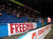 The Hepburn brother's tribute banner to Dougie Freedman after he turned down a loan move to Leeds United