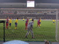 Goalmouth scene from my seat