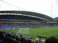 General view of the Reebok stadium during the match