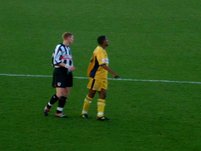Clinton Morrison watches the play