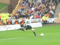 Matt Clarke takes a goal kick