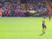 Watson and Ventola prepare to come on.