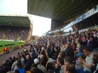 The whole of the lower tier was taken up by Palace fans.