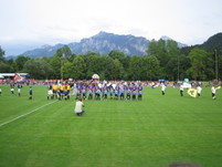 Palace line up before the start of the game