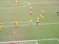 Sheffield Utd shoot from a freekick