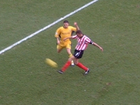 Sheffield Utd get the ball clear