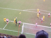 Palace challenge for the ball in the air