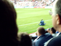 A blury shot of Andrews on the bench as proof that he does exist