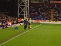 09 Hughes prepares to come on (he's behind Dowie!).JPG