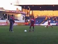 Palace subs train at Half Time