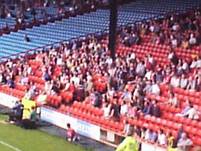 Crewe fans housed in the Arthur Wait stand