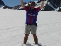 Roger on top of Mt. Cook in NZ
