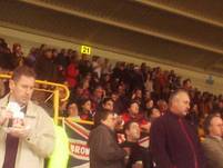 Palace fans watching the game