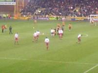 Players prepare to start the game