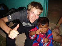 Matthew and Venezuelan kid in Venezuela
