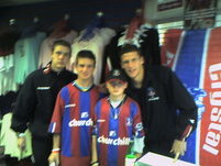 selhurst mick's son Tom and his mate Jesse, meeting Gary Borrowdale and Mark Hudson