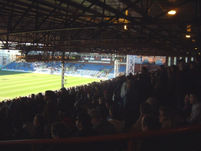 General view of Selhurst Park from the Arthur Wait Stand, looking towards the Whitehorse end