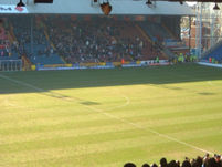 View of the Selhurst Park pitch, before the start of the game