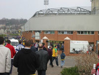 View from outside Carrow Road stadium before the match